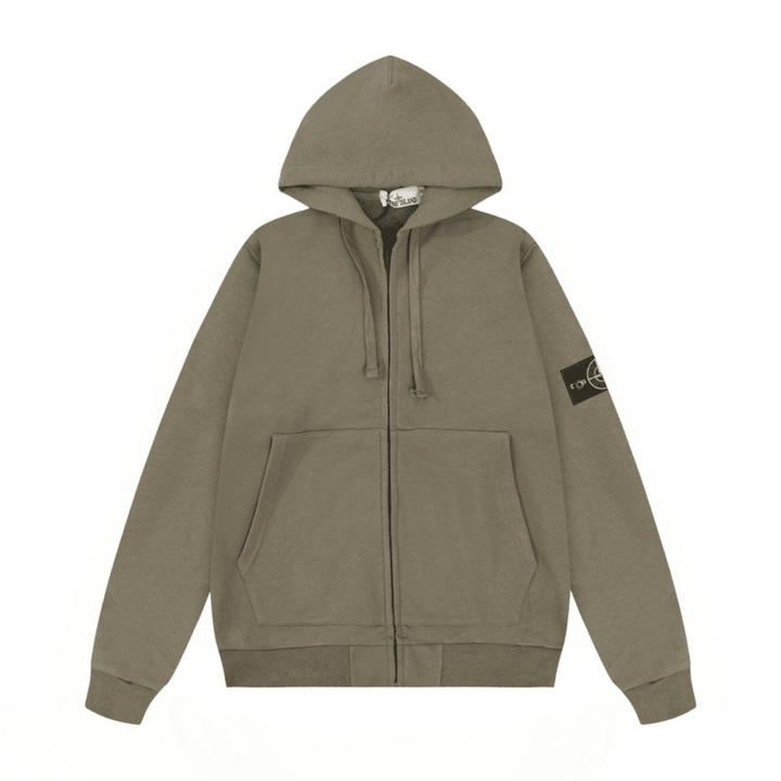 Stone Monogram Zip Hoodie - Novell "Fashion"