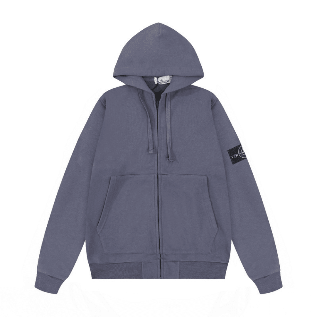 Stone Monogram Zip Hoodie - Novell "Fashion"