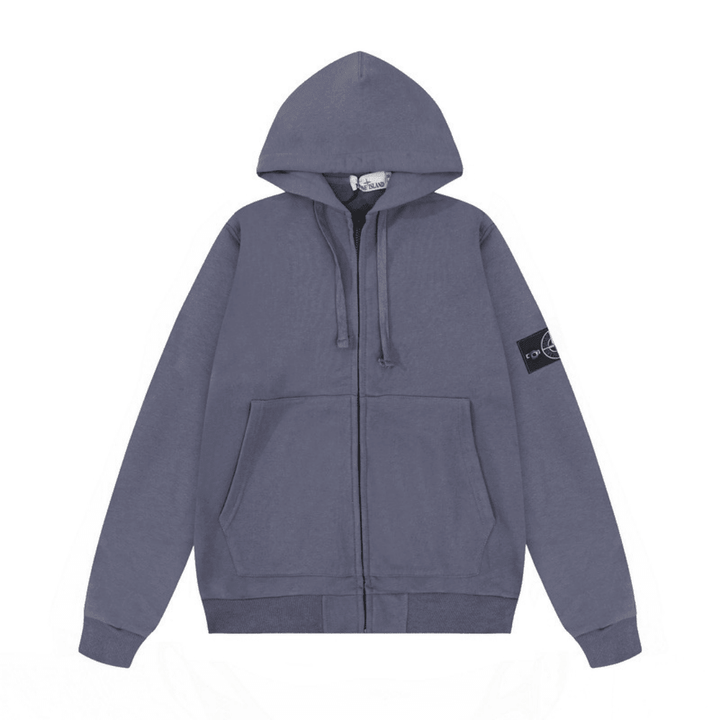 Stone Monogram Zip Hoodie - Novell "Fashion"