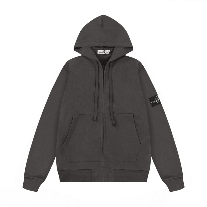 Stone Monogram Zip Hoodie - Novell "Fashion"