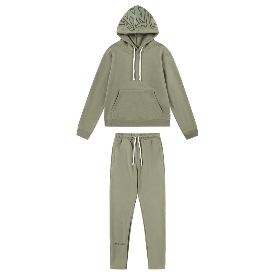 Syna Logo Green Tracksuit - Nov - ell - fas - ion
