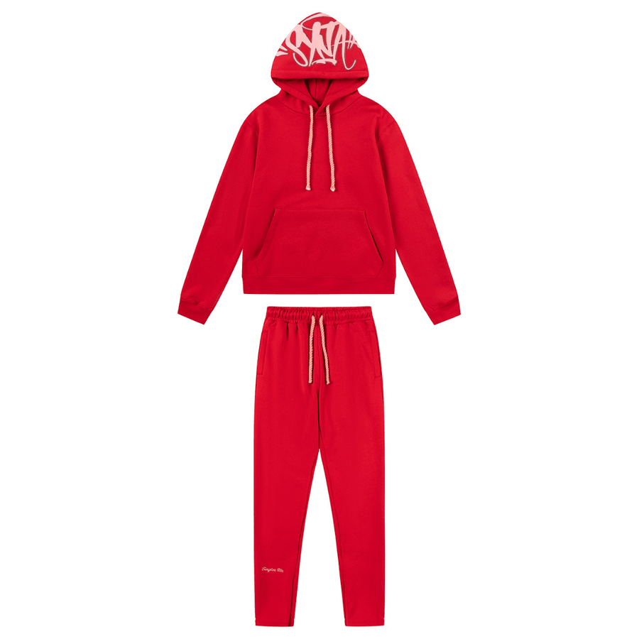 Syna Logo Red Tracksuit - Nov - ell - fas - ion