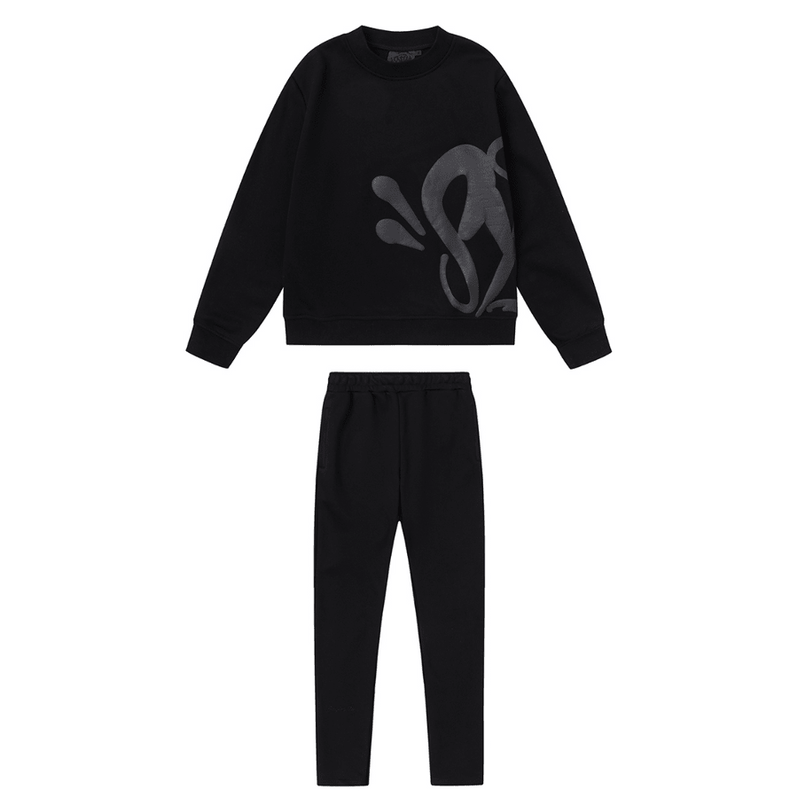 Syna Monogram Black Tracksuit - Nov - ell - fas - ion
