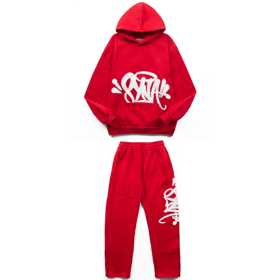 Syna Monogram Red Tracksuit - Nov - ell - fas - ion