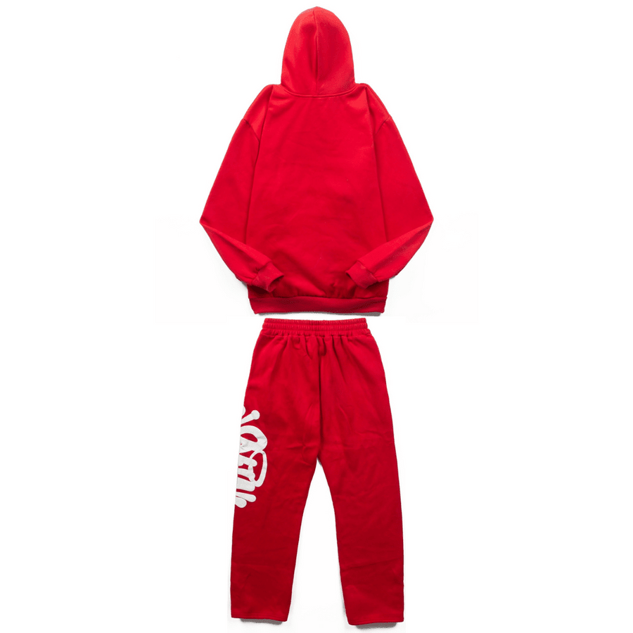 Syna Monogram Red Tracksuit - Nov - ell - fas - ion